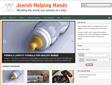 Tablet Screenshot of jewishhelpinghands.org